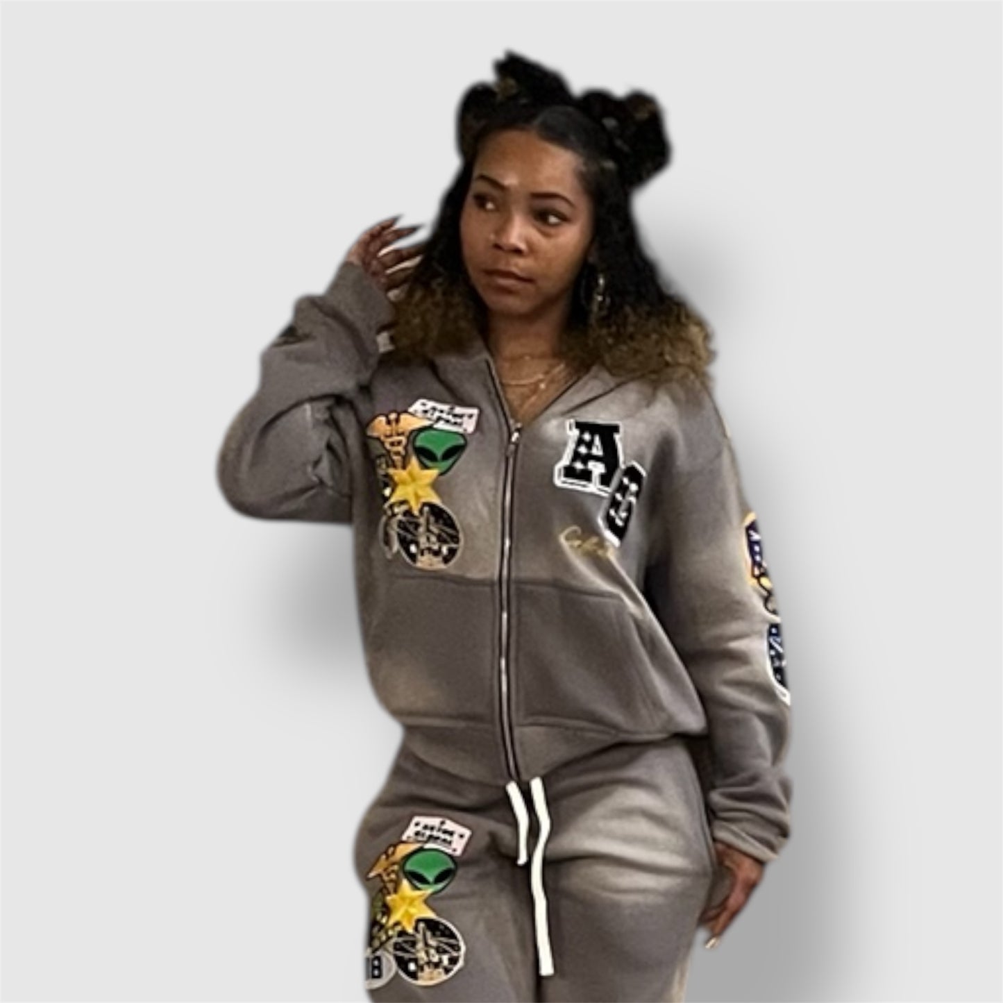 Grey Galaxy Guardian Sweatsuit