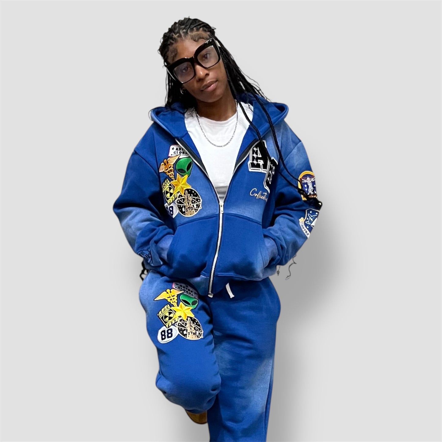 Blue Galaxy Guardian Sweatsuit