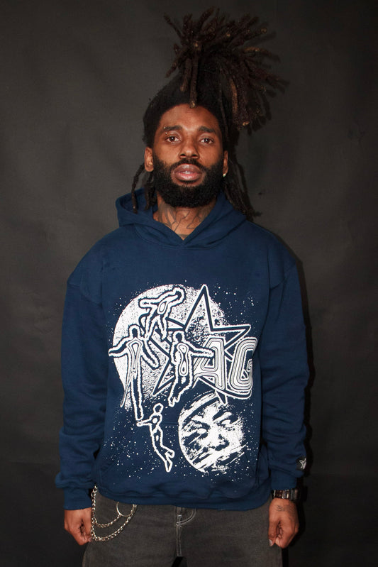 NAVY BLUE ASTRAL HOODIE (PRE ORDER)