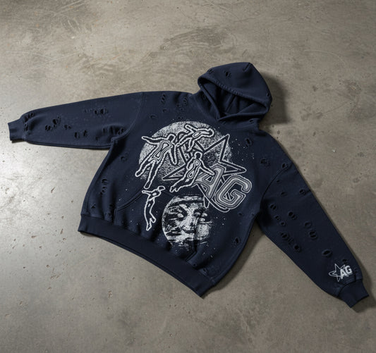 NAVY BLUE ASTRAL HOODIE (PRE ORDER)